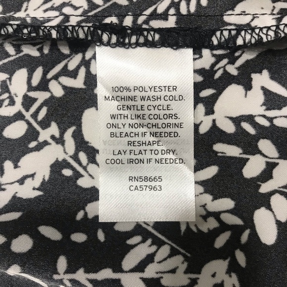 NORDSTROM RACK Shirred Trailing Vines Black Satin Dress (Plus), 1X - Picture 13 of 13